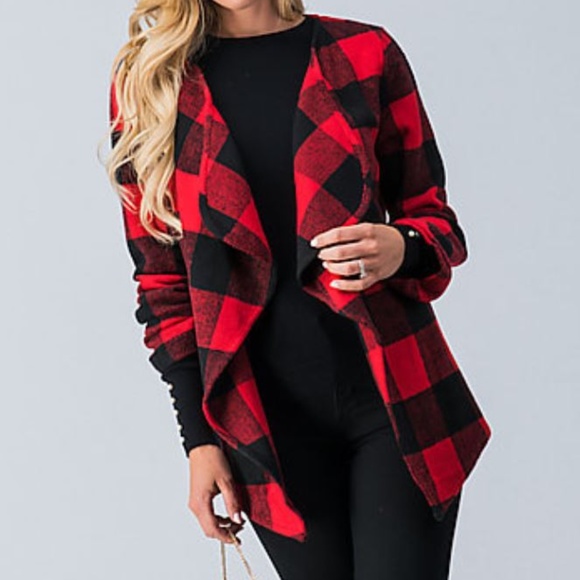 Red and Black Plaid Jacket - Picture 3 of 3
